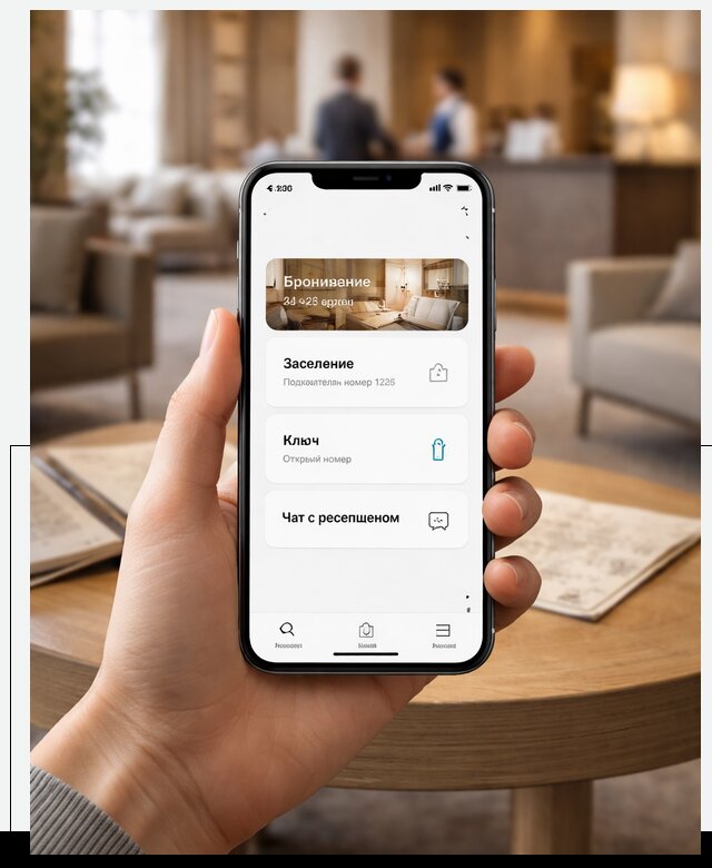 Мобильное приложение для гостей отеля в Туле, управление сервисом